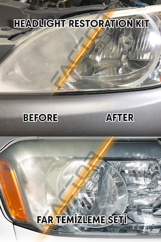 Factor 360 Far Temizleme Ve Parlatma Seti Headlıght Cleaner Kıt