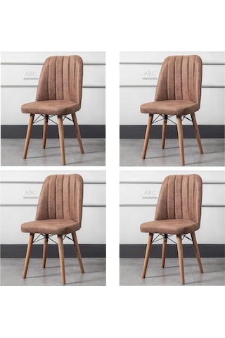 Yonga Concept Karegold Sandalye 4 Adet Kahverengi