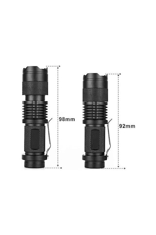 Valkyrie Uv Mor Işık El Feneri - 600 Lümens - 3 Mod - Zoom Siyah