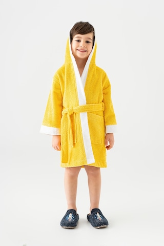 Soley Pueri %100 Pamuklu Unisex Çocuk Bornozu Sarı