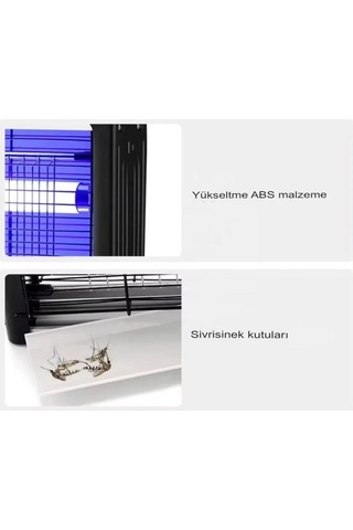 Elektrikli Uv Sivrisinek Öldürücü Zincirli Askılı 4+4 W