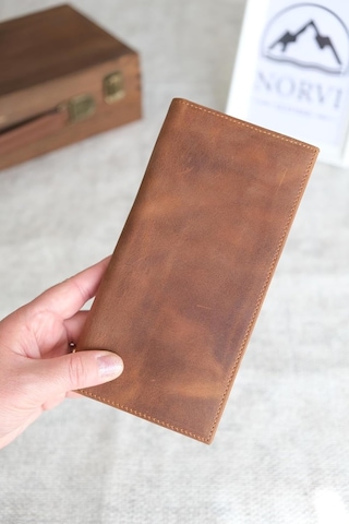 Xmlbayiciniz Norvi Leather Telefon Bölmeli Mıknatıslı Hakiki Deri Cüzdan Taba Taba Çok Renkli