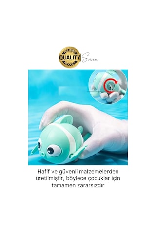 Kurmalı Balık Bebek Banyo Oyuncağı Arkadaşı Deniz Şişme Havuz Küvet Suda Yüzen Eğlenceli Oyuncak