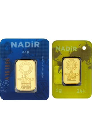Tuğrul Kuyumculuk 3.5 Gram Külçe Altın 24 Ayar (2.5+1)