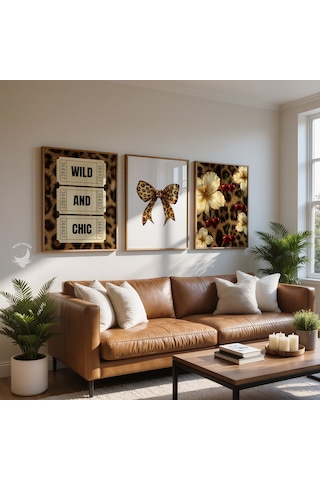 3' Lü Leopar Desenli Çiçek Ve Kiraz Temalı Çerçevesiz Dekoratif Poster Seti Modern Duvar Dekoru, Salon Ve Ev Dekorasyonu 3' Lü Leopar Desenli Çiçek Ve Kiraz Temalı Çerçevesiz Dekoratif Poster Seti Modern Duvar Dekoru, Salon Ve Ev Dekorasyonu