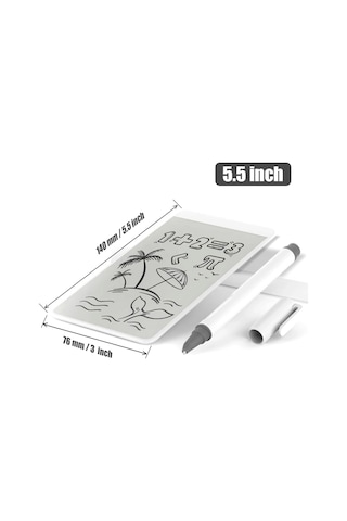 Manyetik Mini Sihirli Yazı Tahtası 5,5'' - 14 Cm Beyaz