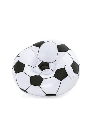 In Over Beanless Futbol Topu Koltuğu 114 X 112 X 66 Cm Futbol Hava Koltuğu Siyah Beyaz Çok Renkli