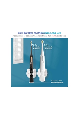 Mavi Hdoorlink Elektrikli Diş Fırçası Yerçekimi Braketi Yapışkan Duvara Monte Diş Fırçası Kapağı Banyo Ve Mutfak İçin Elektrikli Duvar Braketi Mavi