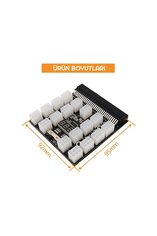 17 PIN ATX 6 PIN Breakout Board Adaptörü Güç Kaynağı Led Kesme