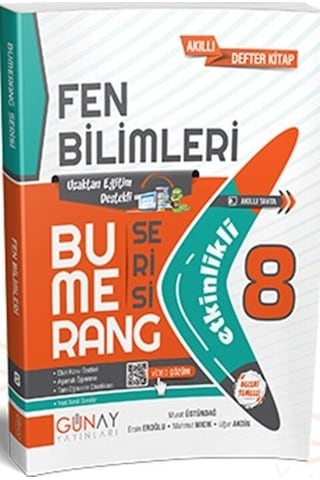 8. Sınıf Fen Bilimleri Etkinlikli Bumerang Serisi Günay Yayınları 8. Sınıf Fen Bilimleri Etkinlikli Bumerang Serisi Günay Yayınları