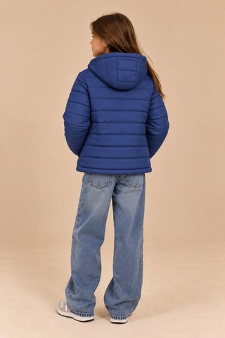 Alexandergardi Puffer Kapüşonlu Unisex Çocuk Şişme Mont Lacivert