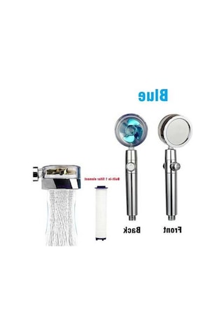 Maoyaya 360 Derece Dönen Turbo Fan Duş Başlığı Yüksek Basınçlı Çok Renkli Çok Renkli