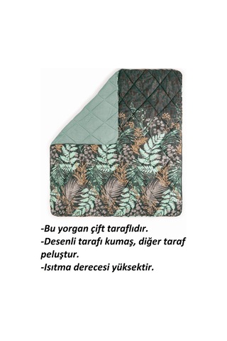 Cotton Box Velvet -clorasa Mint- Çift Kişilik Yorgan 195x215