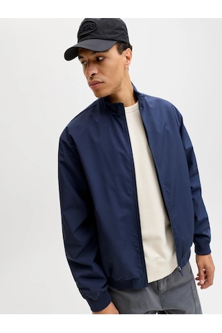 Jack & Jones Jack&jones Jjecharge Stand Collar Erkek Bomber Ceket 12288895 Lacivert