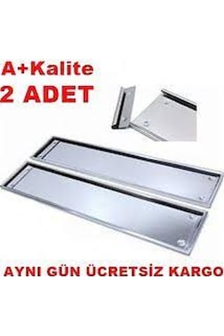 Paslanmaz Metal Plaka Altlığı Krom Plakalık 2 Adet 258831276