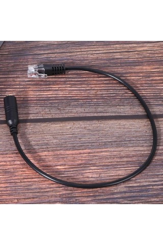 Fortunelane Cisco Ip Telefon Adaptörü: 3.5mm Trrs Dişi - 4p4c Erkek, İphone Kulaklık İle Uyumlu, 31cm Siyah, 2 Adet