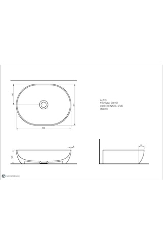 Alto Lavabo Mat Antrasit 50 Cm