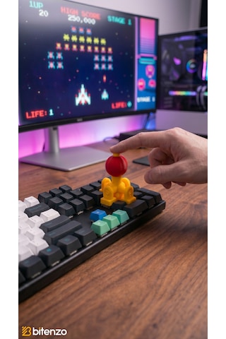 Mekanik Klavye Numpad Joystick Aparatı - Sağ Tuş Takımı 2-4-5-6-8 İçin Arcade Kontrol Adaptörü