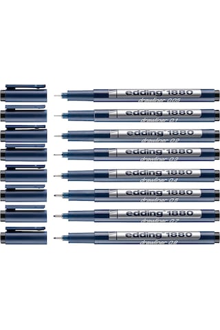 Edding 1880 Teknik Çizim Kalemi Siyah 0.3 Mm
