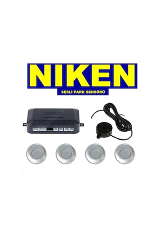 Park Sensörü Sesli Buzzerlı Bib Bib 4 Gözlü Beyaz