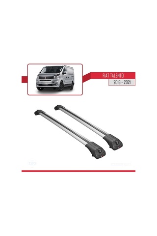 Fiat Talento 2016-2021 Arası İle Uyumlu Ace-1 Ara Atkı Tavan Barı Gri