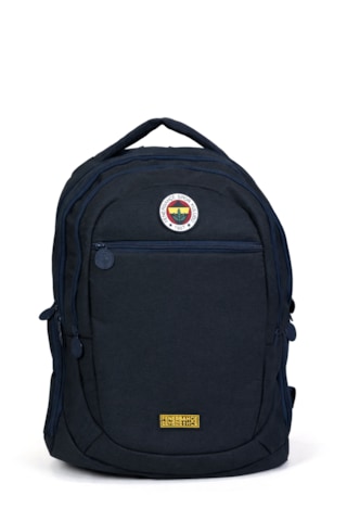 Fenerium Fenerbahçe Lisanslı Lacivert Sırt Çantası - Laptop Bölmeli Kabartma Logolu Okul Çantası