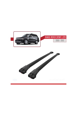 Land Rover Range Rover Sport L320 2005-2013 Arası İle Uyumlu Ace-1 Ara Atkı Tavan Barı Siyah