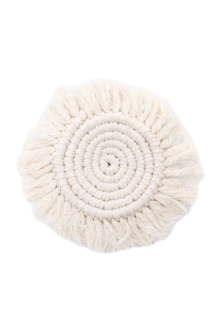 Homyl Dokuma Servis Altlıkları Yıkanabilir Kaymaz Yemek Beyaz Beyaz