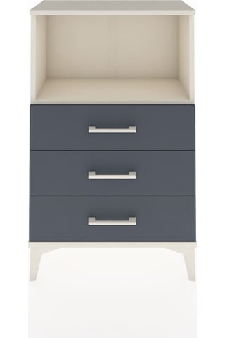 Arges Komodin Tek Raflı 3 Çekmeceli 60x30x96 Aytaşı-antrasit Aytaşı