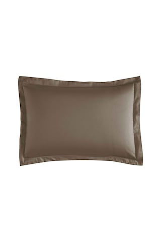 Linens Mix&match Pamuk Saten 2'li Volanlı Yastık Kılıfı Seti Kahve