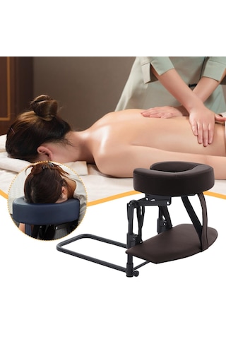 Fashioncha Ev Yatak Seti Yüz Yastıklı Masaj Seti Ayarlanabilir Kafalık El Dayanağı Rahatlama, Kahve İçin Pu Süngerden Yapılmış Ergonomik Destek