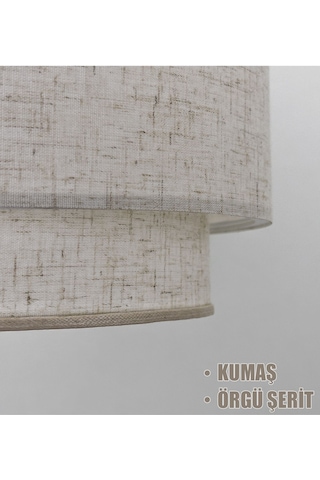 Dora Kumaş Avize Krem