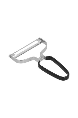 Fosenze Paslanmaz Çelik Meyve Sebze Soyucu, Kabuk Kırpan Aleti, Plastik Kaplı Saplı, Havuç Patates Salatalık İçin Dayanıklı Tasarım Siyah