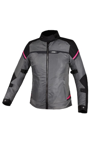 Ls2 Riva Kadın Siyah-gri-pembe 4 Mevsim Motosiklet Montu