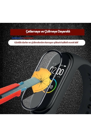 Xiaomi Mi Band 4 5D Tam Kaplayan Kırılmaz Nano Ekran Koruyucu