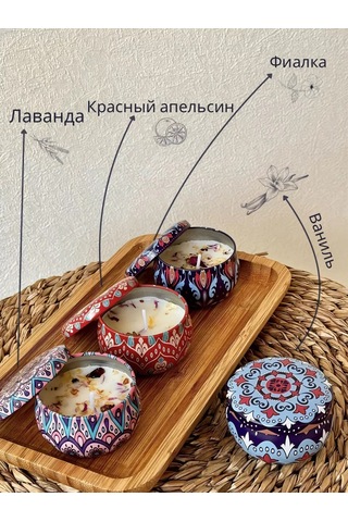 Corner Aromatik Mumlar Hediye Seti 176563565 Mavi-mor