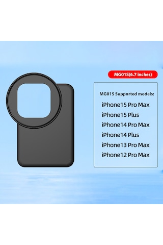 Maiyame 6.7 İnç iPhone Uyumlu 12-15 Pro Max/plus İçin Magsafe Manyetik Filtre Tutucu + 67mm 1/2 Siyah Yumuşak Filtre - Profesyonel Fotoğraf Çekimi