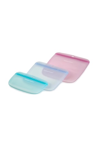 Tupperware Silikon İnce Büyük Çanta Saklama Kabı Şeffaf