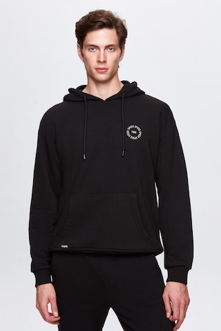 D's Damat Relaxed Fit Baskılı Erkek Sweatshirt 3ECE24ORT0240 - Siyah
