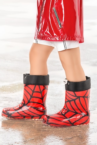 Kiko Kids Savana Su Geçirmez Erkek Çocuk Yağmur Çizmesi Kırmızı