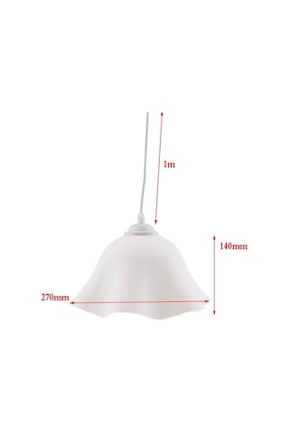 Novahub Sarı Çiçek Şekilli Modern Tavan Sarkıt Avize Abajur Kırmızı 270x140mm E27 Sarı