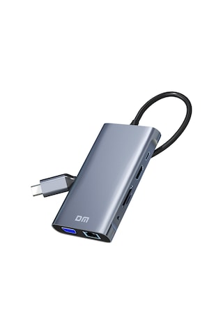 Dm Chb055 Type C To Hdmı Vga Rj45 Ethernet 3 Usb 3 0 Aux Pd Tf Sd Kart Okuyucu Dönüştürücü