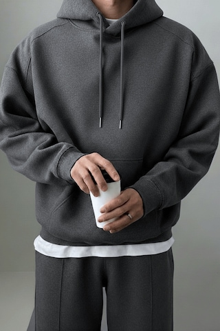 Genius Store Erkek Eşofman Takımı Şardonlu 3 İplik İçi Polarlı Günlük Eşofman Takımı 3iplik-takım Füme