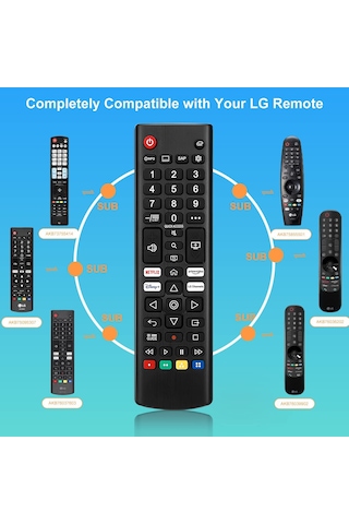 Lg Akıllı Tv İçin Evrensel Uzaktan Kumanda Tüm Modeller İçin Uzaktan Kumanda Lg Lcd Led Hdtv Uhd 3d 4k Evrensel Tv Uzaktan Kumandası Lg Akb76037601