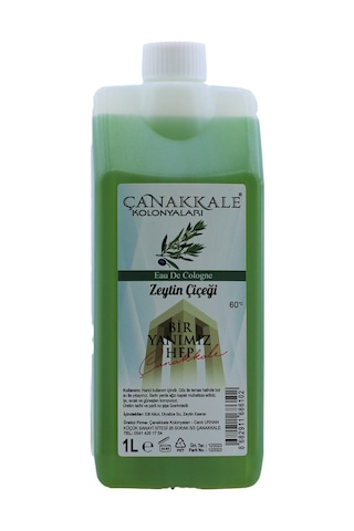 Çanakkale Kolonyaları Zeytin Çiçeği Kolonyası Bidon Korumalı Kapak - Yeni Model 1 L