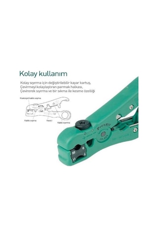 Proskit Cp-505 Koaksiyel Kablo Soyucu
