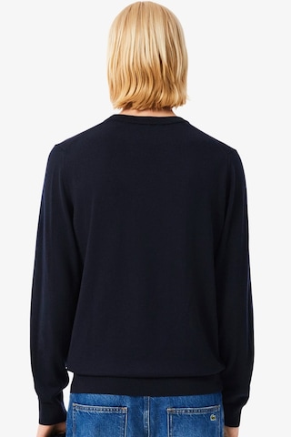 Lacoste Men's Regular Fit Crew Neck Merino Wool Sweater Bisiklet Yaka Merino Yünlü Kazak Lacivert Lacıvert