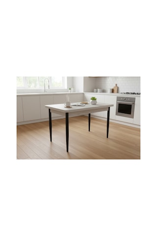 Tool Aksesuar T-6035 Traverten Mdf 70x120 4-6 Kişilk Mutfak Masası