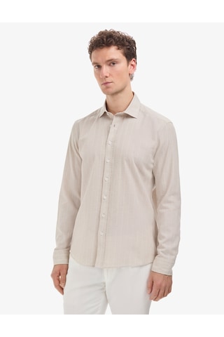 Pierre Cardin Erkek Bej Gömlek Desenli 50325330-vr011