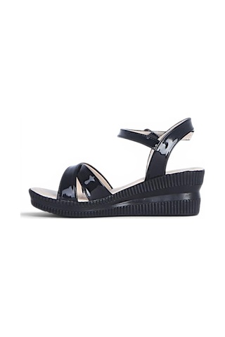 Ayakcenter Byn Ayışığı By34 Rugan Siyah Kadın 7 Cm Topuklu Sandalet